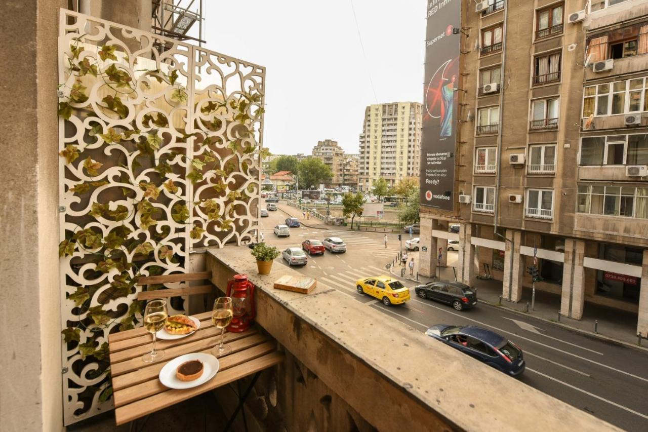 Vintage Elegance, Modern Comfort: 1Br Apartment Overlooking Calea Victoriei Bukarest Exterior foto